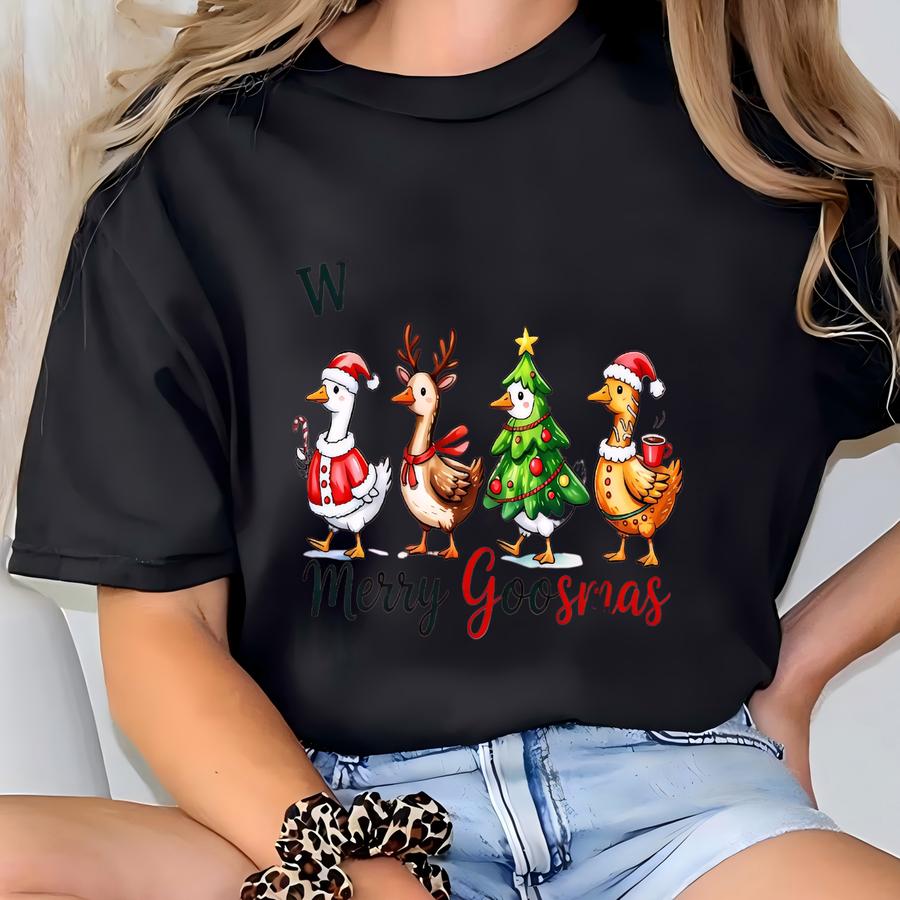 Wesołych Świąt Polish Christmas Shirts, Cute Silly Goose Polish Christmas Sweatshirt, Funny Holiday Gifts, Polska Pride Crewneck Tee T-shirt