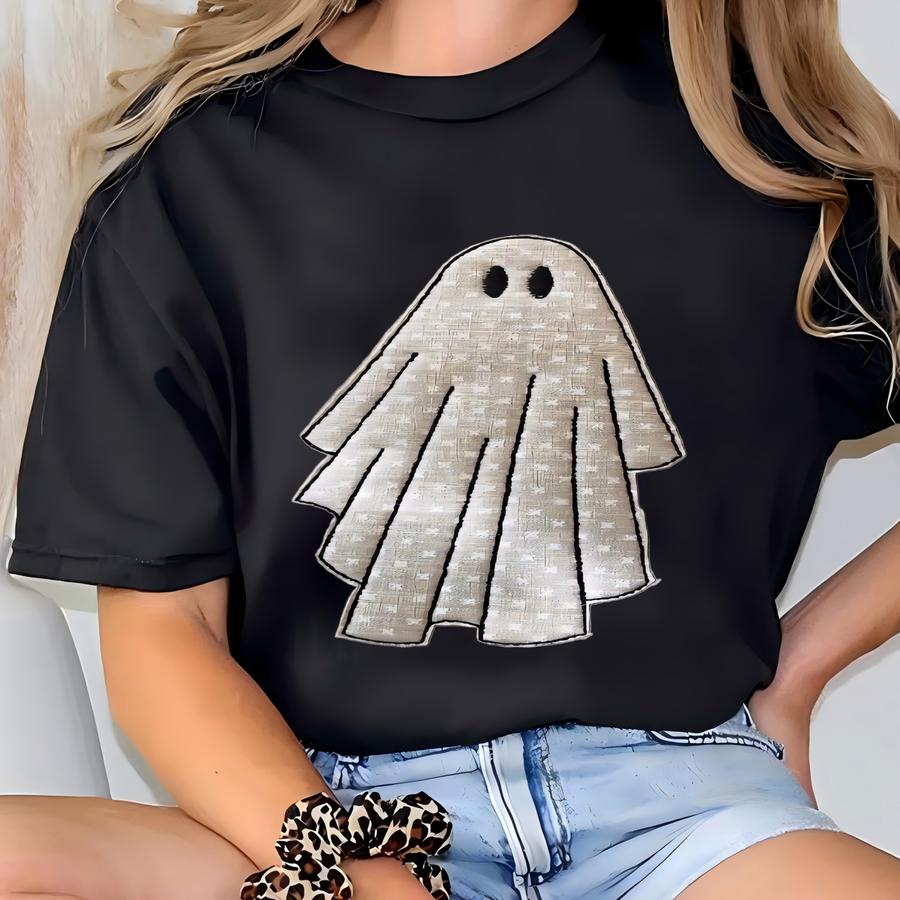 Sweatshirt- Trio Of Ghosts, Applique, Y, Choice Of Colors T-shirt