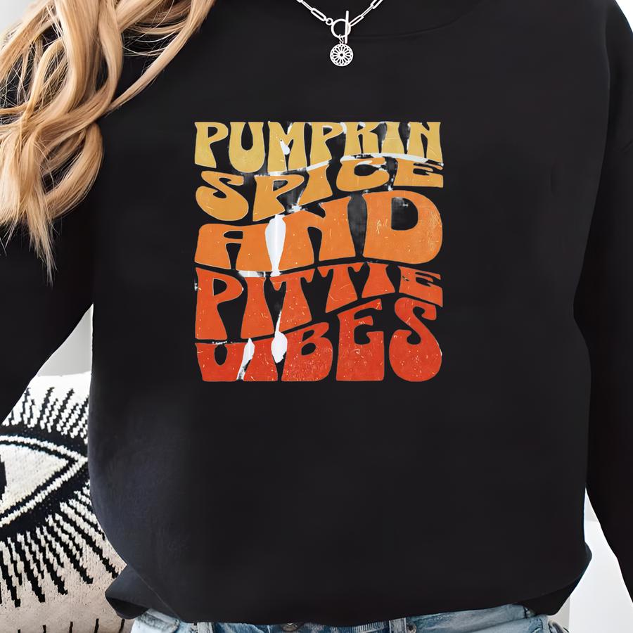 Pumpkin Spice And Pitbull 11 Oz Retro Coffee Mug Sweatshirt