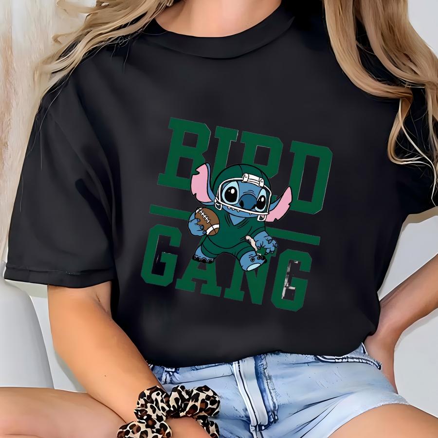 Stitch Bird Gang Sweatshirt And Hoodie | Philadelphia Football Fan Retro Game Day Kids Shirt T-shirt