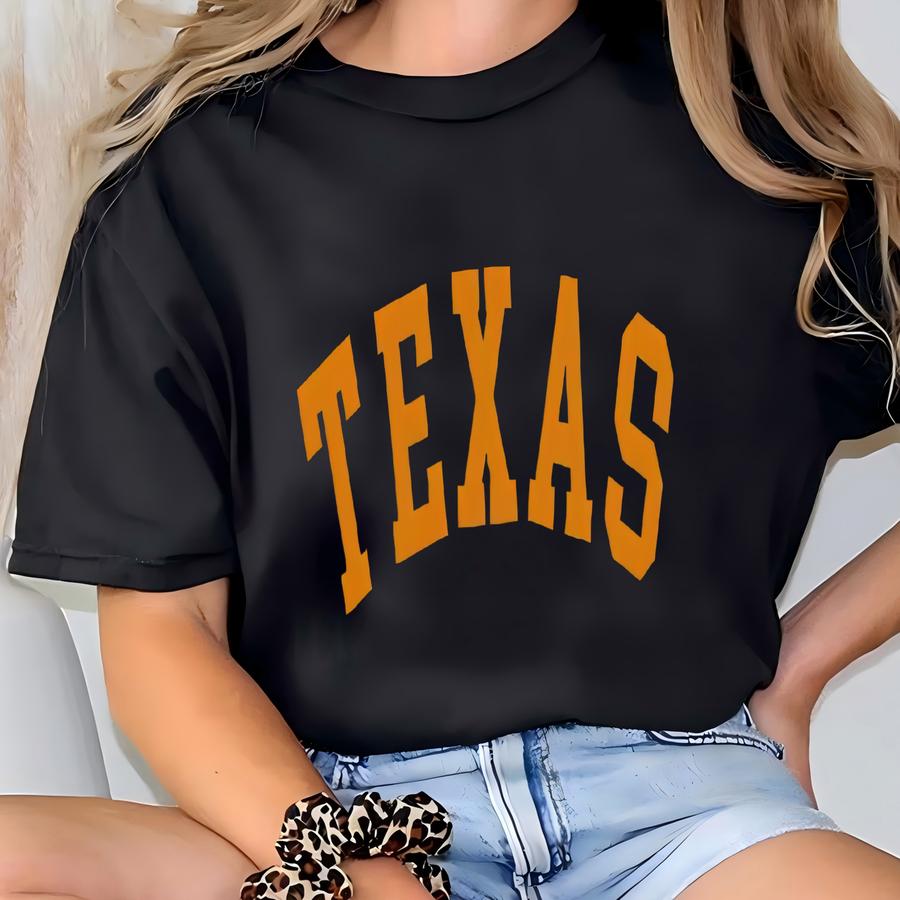 Texas Football Cropped Baby Tee: Women's Athletic Top T-shirt