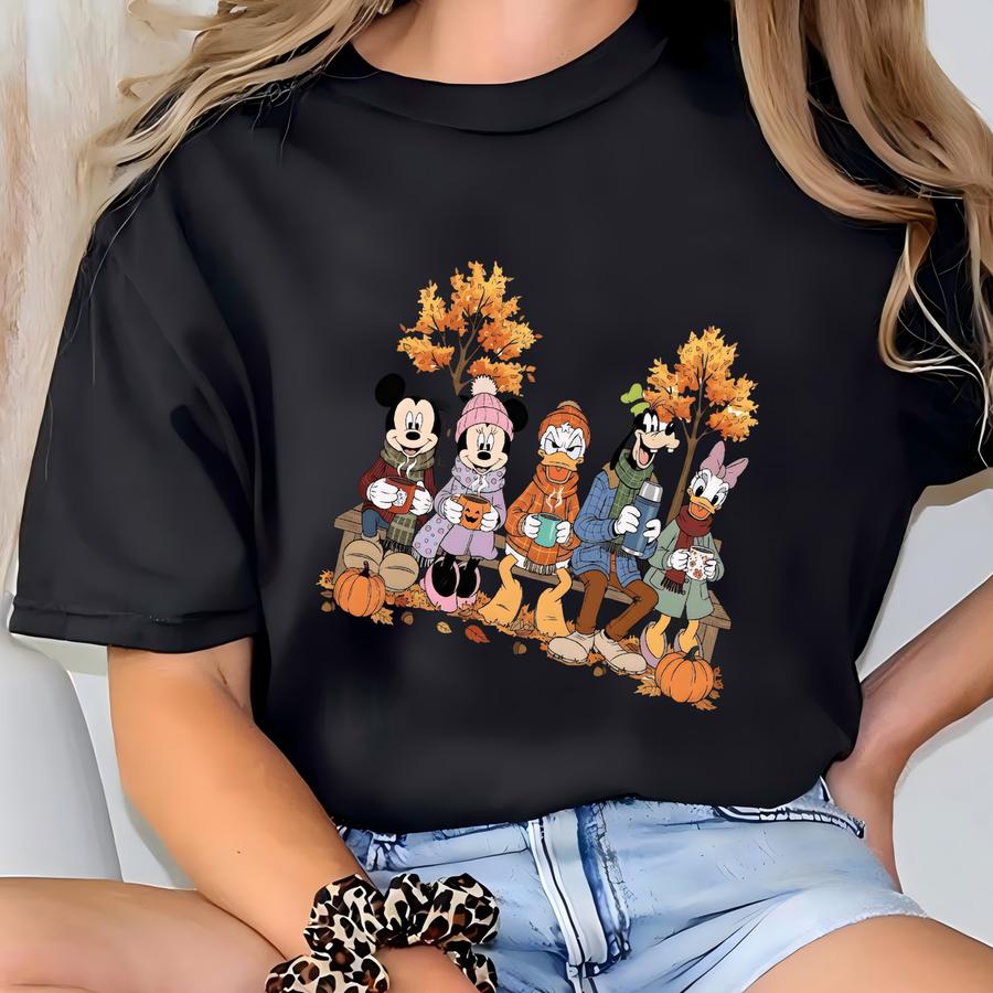 And Friends Fall Pumpkin Sweatshirt And Shirt | Cozy Fall Coffee Autumn Hoodie | Cute Thanksgiving Sweatshirt T-shirt