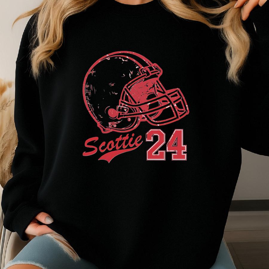 Vintage Custom Football Shirt, Unisex Personalized Name Number Tee, Football Mom Shirt, Game Day Outfit, Football Fan Gift Sweatshirt