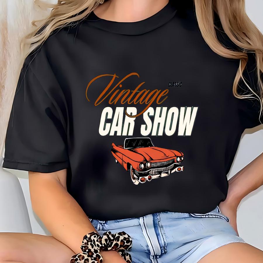 Vintage Car Show Graphic Tee: Hot Rod Hoodie T-shirt
