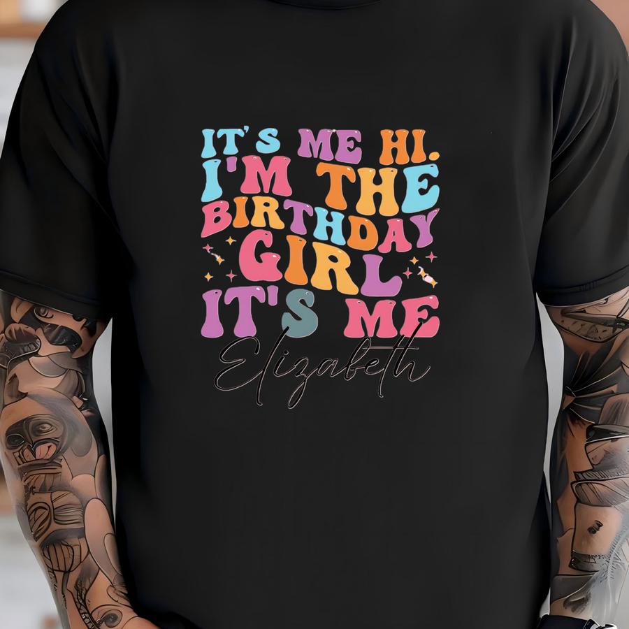 Cute Birthday Girl Shirt, Custom Name Age Birthday Girl Shirt Girl Tees Birthday Personalized Birthday Girl Tee, Toddler, Youth, Girl Friend T-shirt