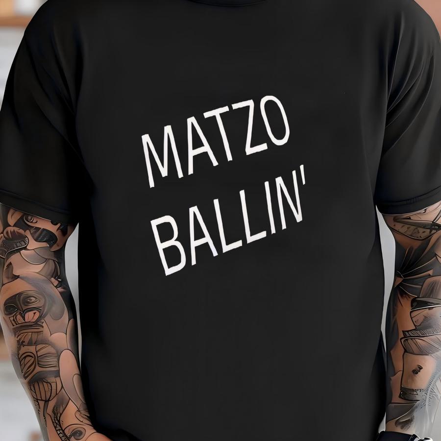 Funny Jewish Graphic Tee For The Ballin' Matzo Lover In Your Life T-shirt