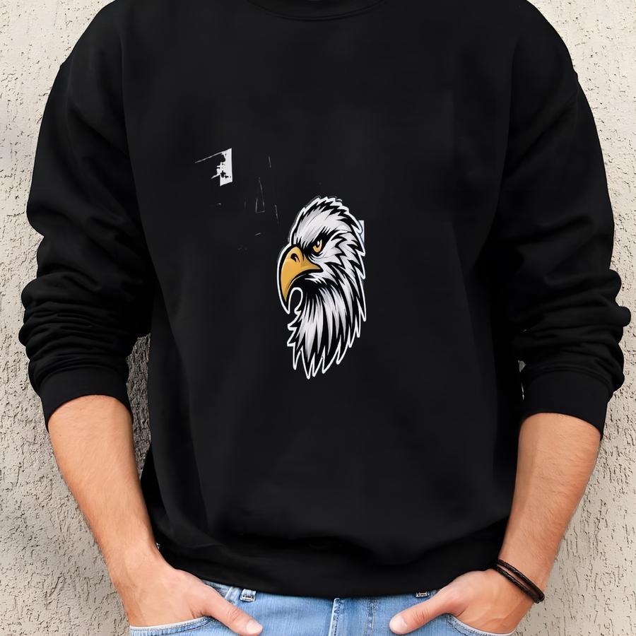 Eagles Mascot Long Sve Shirt, ® Retro Eagles Tee, Eagles Fan, Eagles School Mascot T-shirt, Eagles Football Mascot T-shirt Sweatshirt