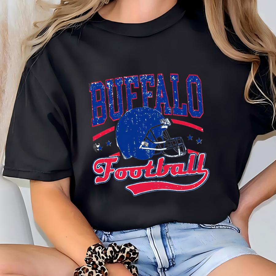 Buffalo Football Shirt, Vintage Buffalo Football, Buffalo Sweater, Buffalo Tshirt, Buffalo Football Fan Gift, Buffalo Footbal, Women Men T-shirt