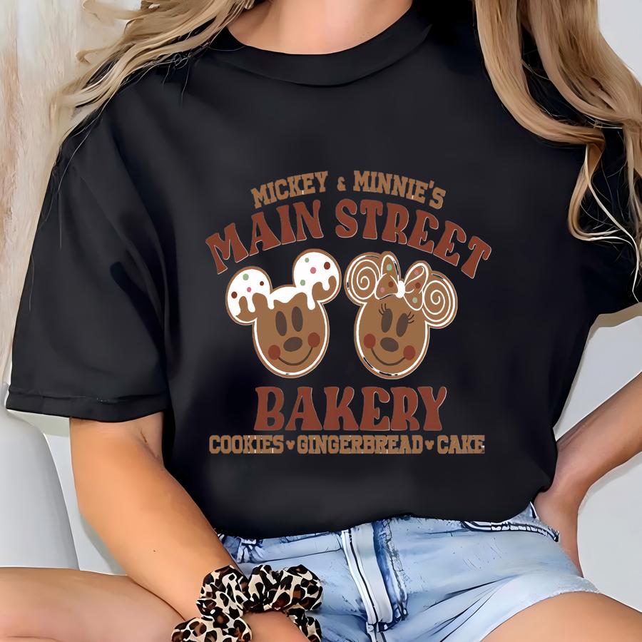 And Main Street Bakery Tshirt, Christmas Gingerbread Shirt, Christmas Shirt, Christmas Cookies Shirt T-shirt