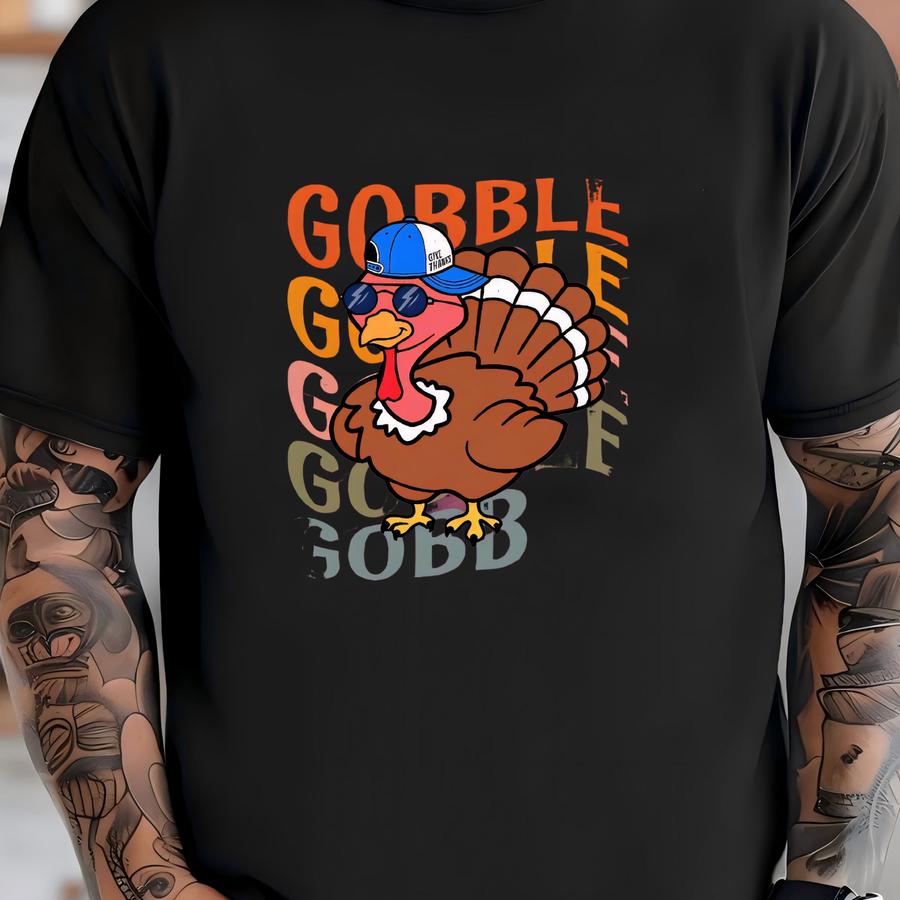Gobble Gobble Thanksgiving Shirt: Matching Family Hoodies T-shirt
