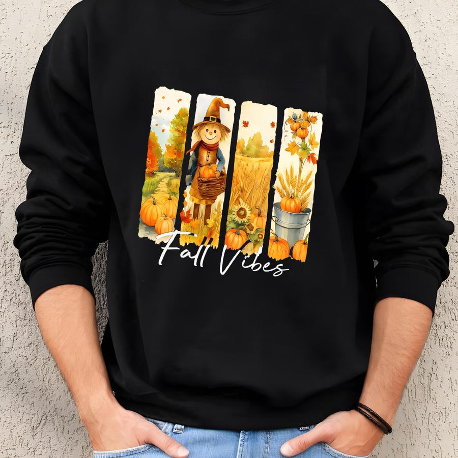 Fall Pumpkin Sweatshirt: Cozy Autumn Vibes, Gildan Fce Sweatshirt