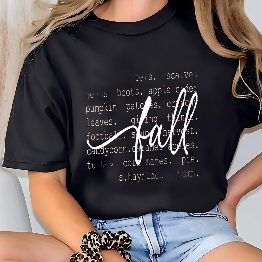 Fall Definition Shirt: Women's Cozy Autumn Tee T-shirt