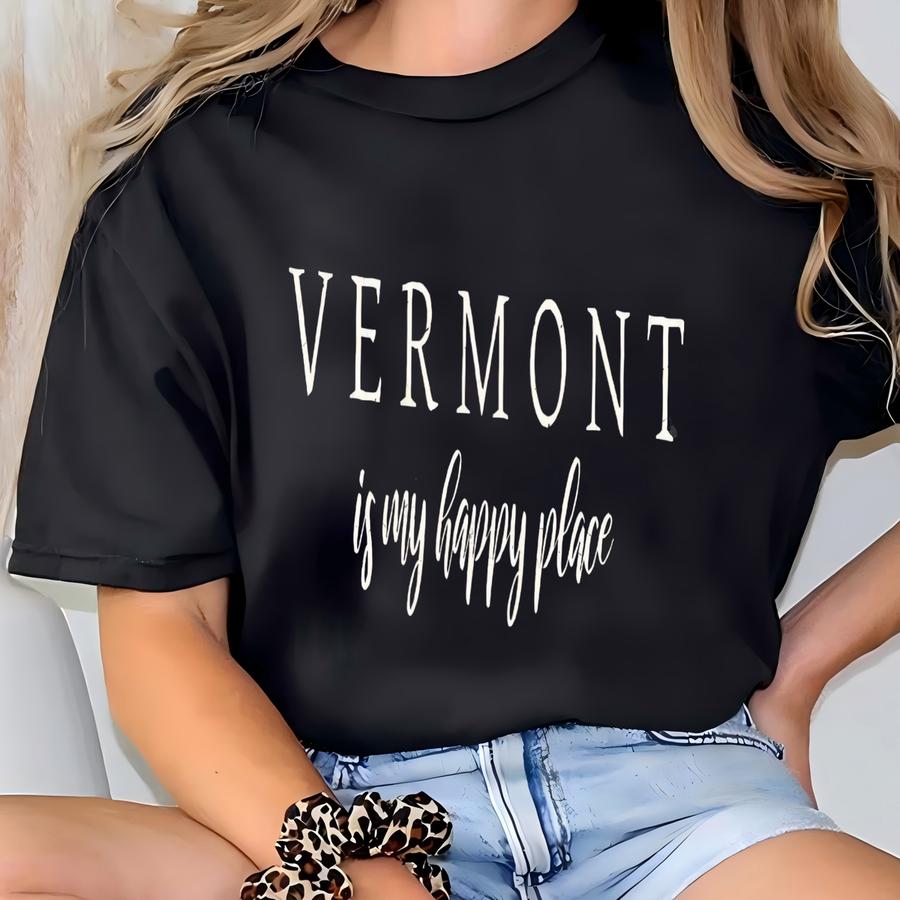Vermont Hoodie: Green Mountain State Souvenir Tee T-shirt