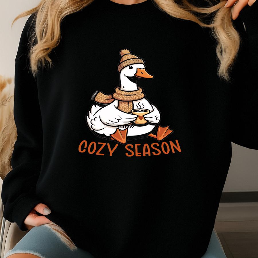 Cozy Season Sweatshirt, Retro Fall Sweatshirt, Get Cozy Sweatshirt, Womens Fall Sweaters, Fall Graphic Tee, Women Fall Shirt,sweater Weather Sweatshirt