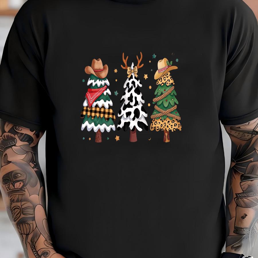 Cowgirl Christmas Hoodie: Western Holiday Tee T-shirt