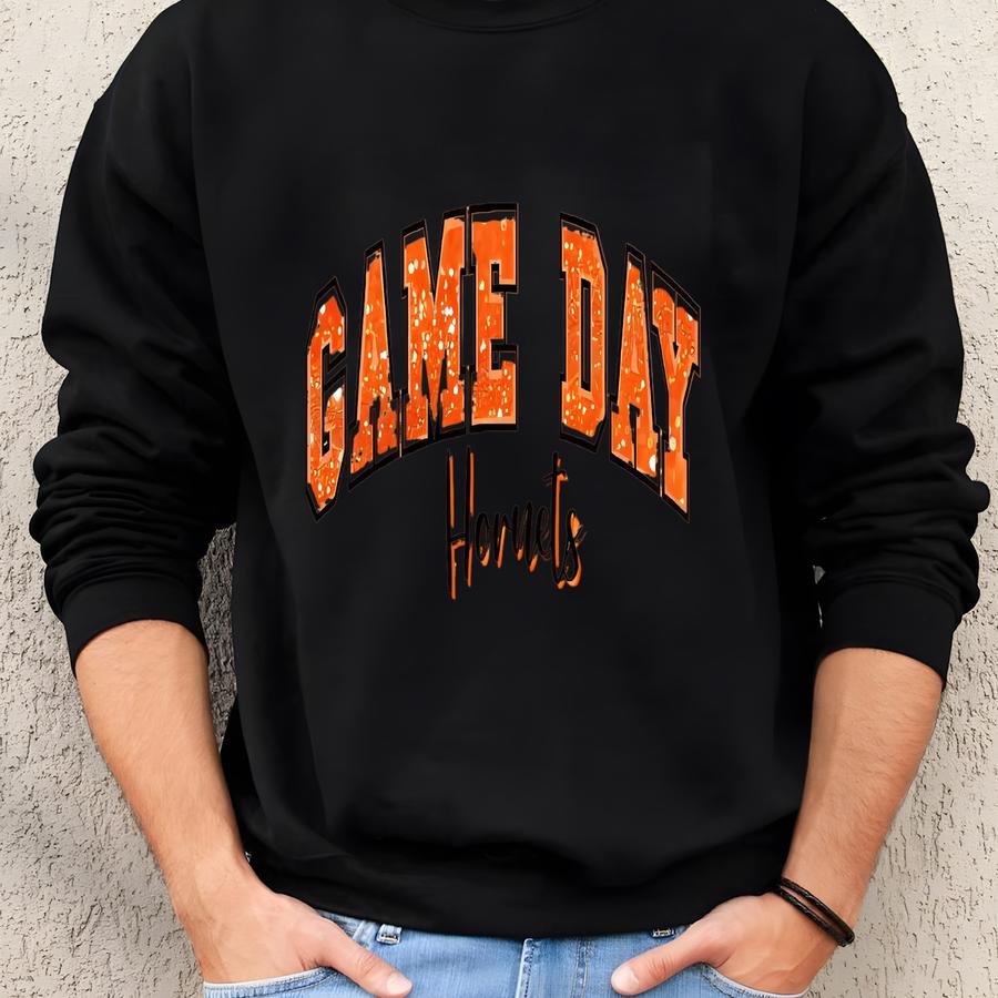 Personalized Team Shirt Glitter Design For Sport Event Wear To Game Day Gift For Supporter Team Spirit Wear Custom School Apparel Fan Gear Sweatshirt