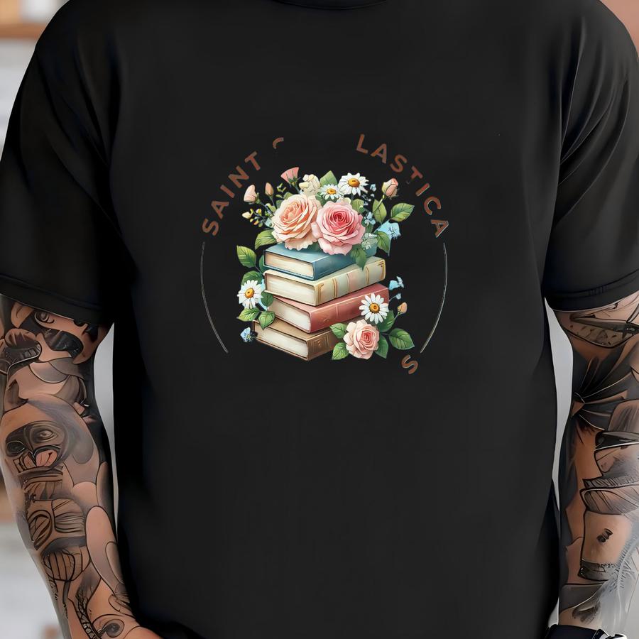 Saint Scholastica Hoodie | Patron Saint Of Education, Nuns, And Books | Catholic Gift For Women And Catholic Educators | Teacher Faith Tees T-shirt