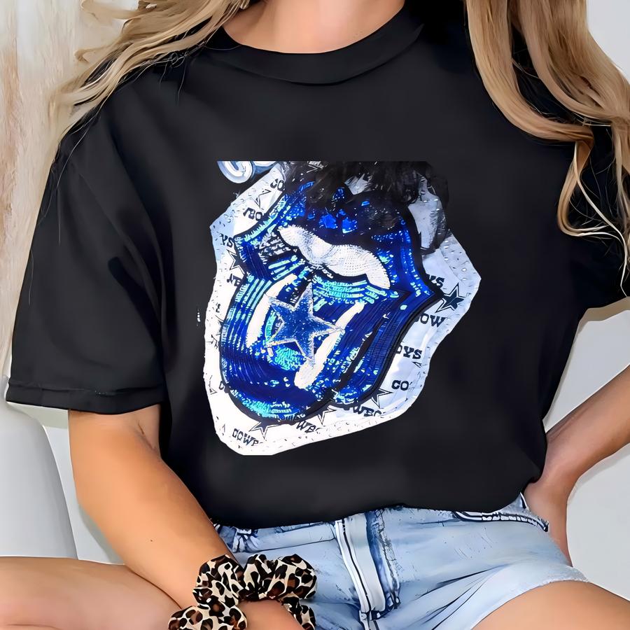 Bling Cowboys Denim Jacket: Custom Made To Order T-shirt