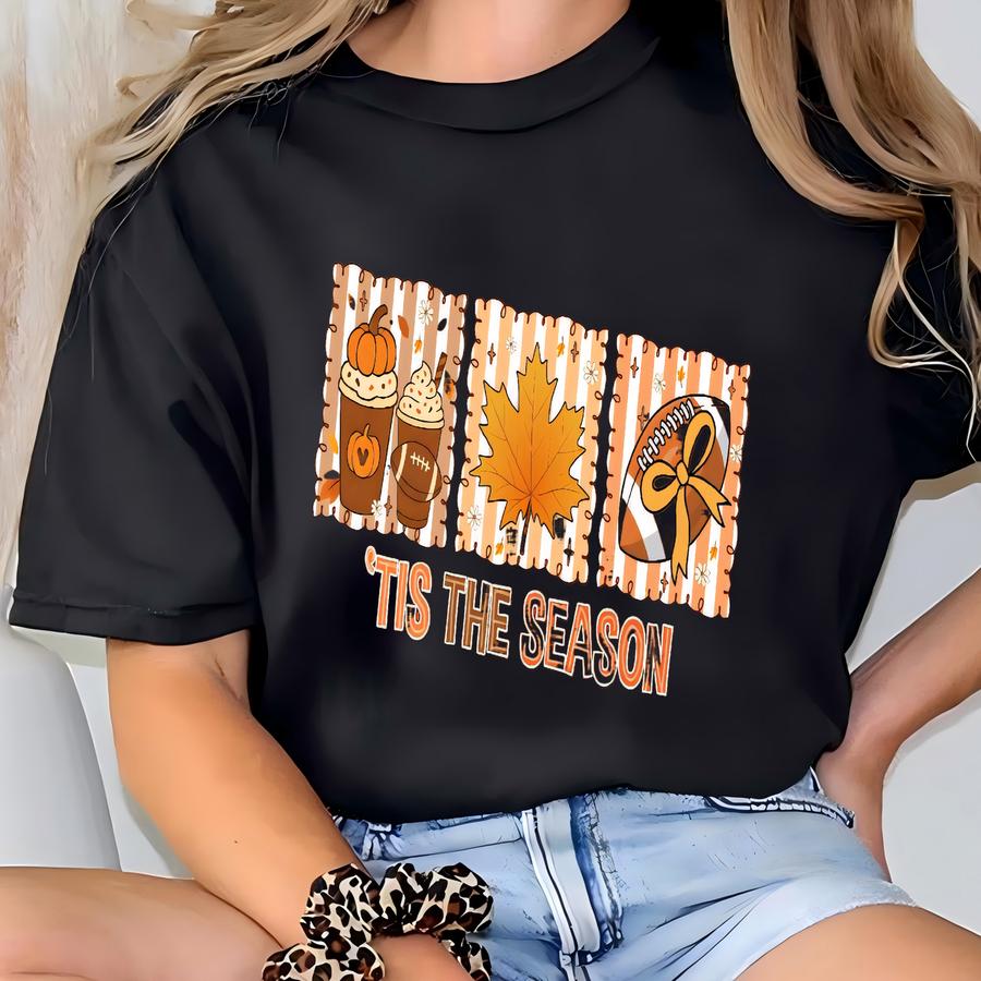 Tis' The Season Fall Football Sweatshirt - Halloween Gamer Day T-shirt