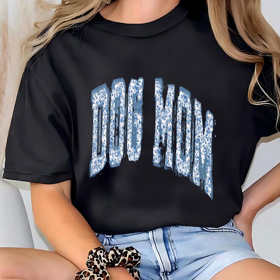 ® Dog Mom Sweatshirt, Toile Floral Dog Mom Sweatshirt, Dog Owner Gift, Dog Mom Gift, Dog Lover Sweatshirt, Dog Mama Sweatshirt T-shirt