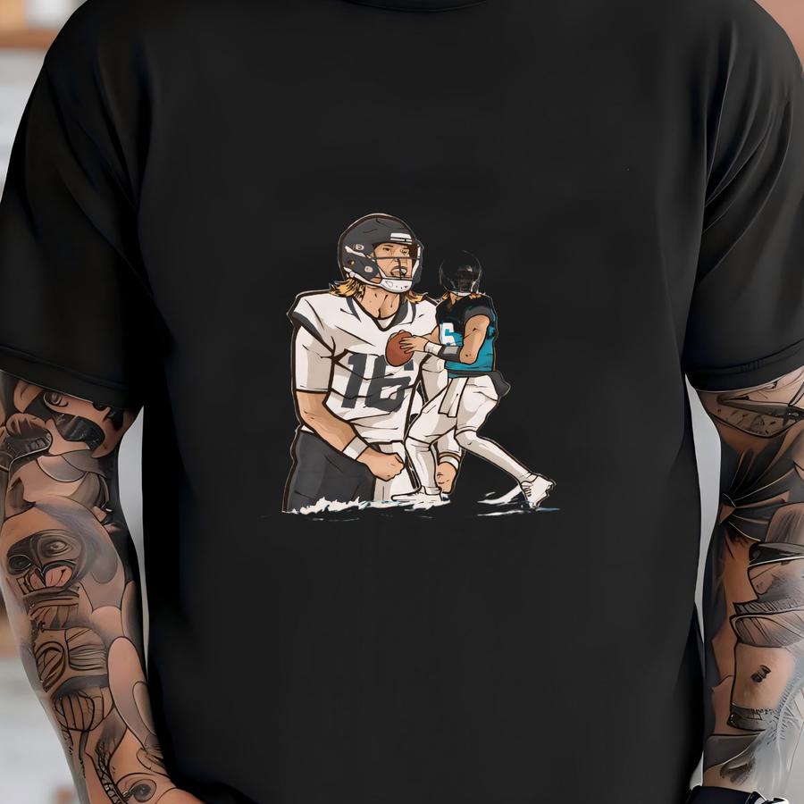 Trevor Lawrence Cartoon Style Jacksonville Football Hoodie T-shirt