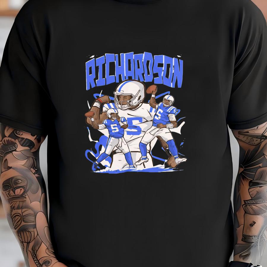 Anthony Richardson Cartoon Style Apolis Football Hoodie T-shirt