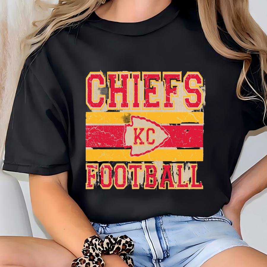Vintage Football Shirt, Sweatshirt, Kansas City Shirt, American Football Crewneck, Game Day Taylors Boyfriend Shirt T-shirt