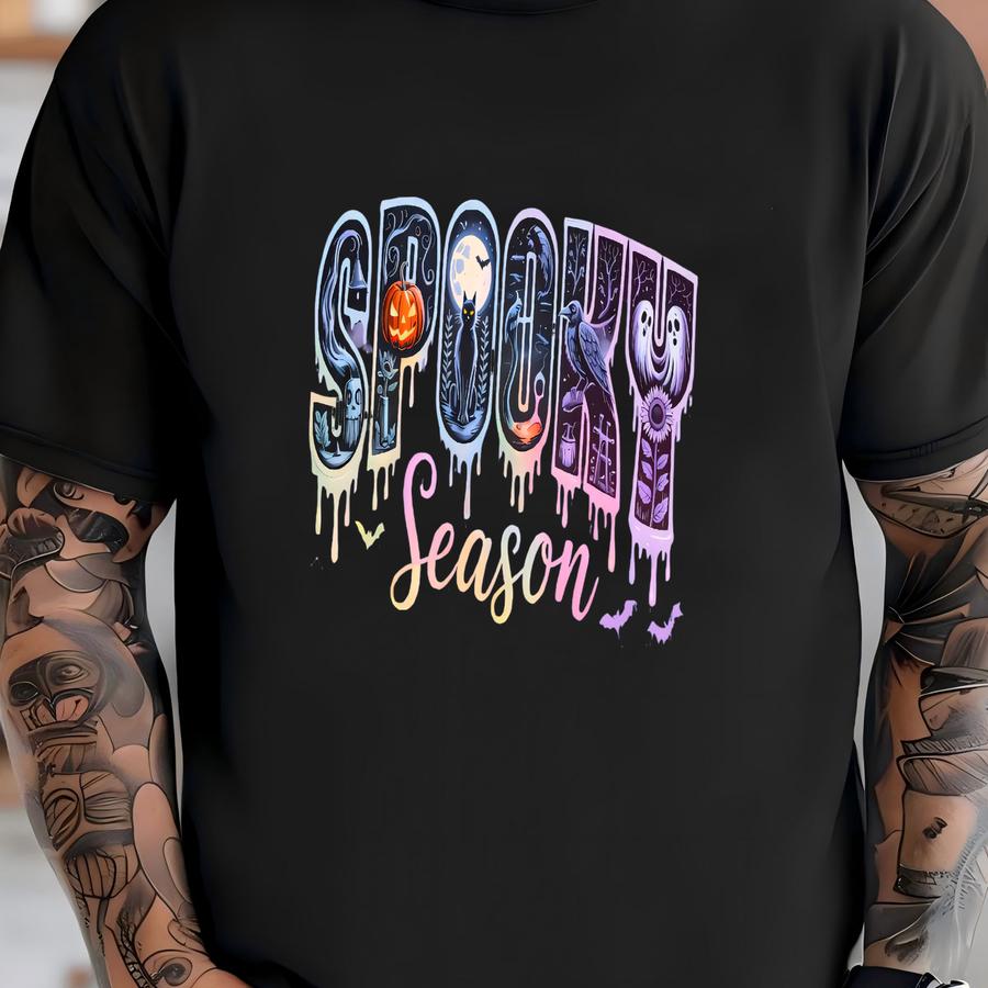 ® Cute Spooky Season Shirt,halloween Shirt, Womens Halloween Shirt, Cute Fall Shirt, Gift For Halloween, Spooky Season Shirt T-shirt