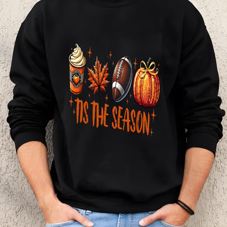 Fall Shirt: Autumn Doodle, Football Season Tee Sweatshirt