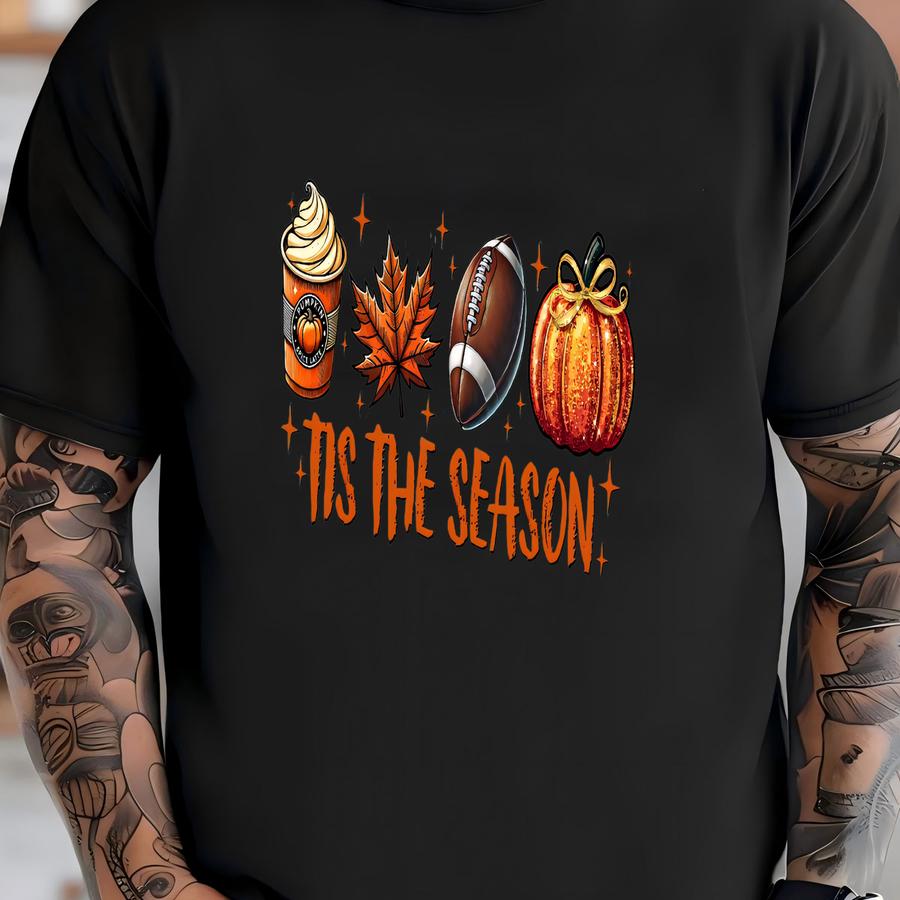 Fall Shirt: Autumn Doodle, Football Season Tee T-shirt
