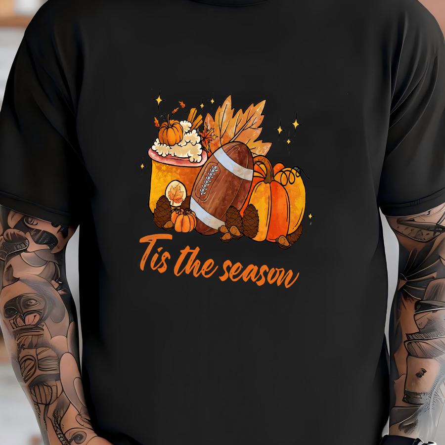 Fall Shirt: Autumn Doodle, Football Season Tee T-shirt
