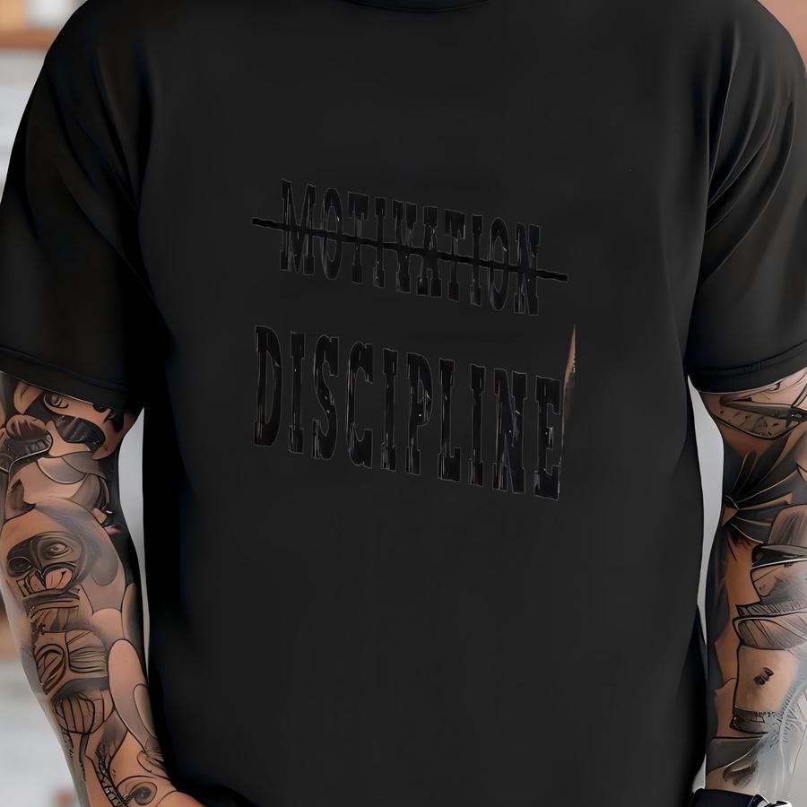 Discipline Over Motivation Shirt, , Gym Pump Cover, Personal Trainer Gift, Gym Lover Gifts, Weightlifting Gift, Workout Shirt T-shirt