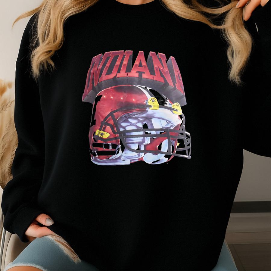 Vintage 00s A Hoosiers T-shirt A Hoosiers Sweatshirt Iu A University Bloomington Hoosiers Football Sweater Jacket Crewneck Sweatshirt