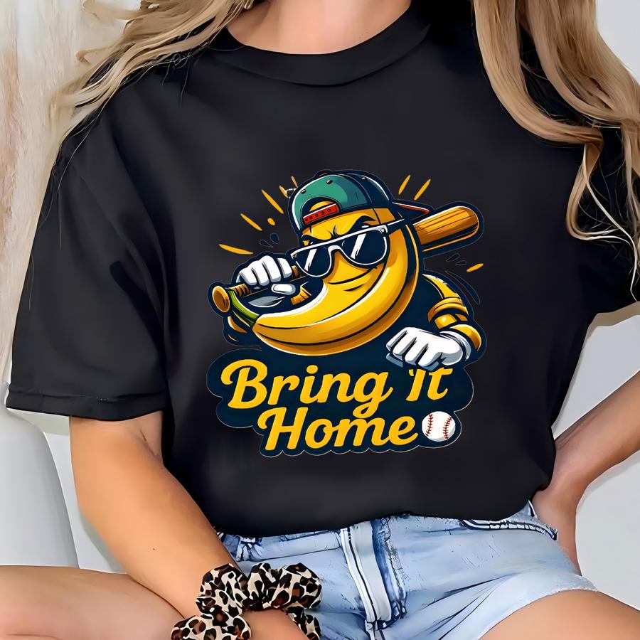 Bananas 2025 Championship Shirt, Banana Baseball Tee, Retro Banana Team Hoodie, Unisex Funny Sport Shirt, Game Day Outfit T-shirt