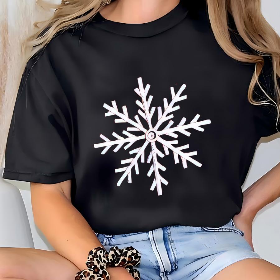 Tree Skirt, Christmas, Quilted, Cotton And Snowflakes T-shirt
