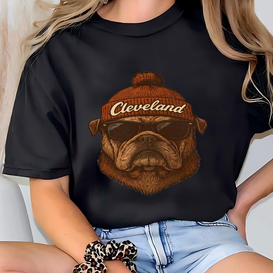Cleveland Football Sweatshirt, Vintage Cleveland Game Day Gift Tee, Cleveland Mascot Sweatshirt, Cleveland Football Fan Hoodie T-shirt
