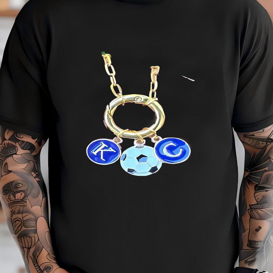 Sporting Kc Kansas City Stainless Steel Enamel Charm Necklace Soccer T-shirt