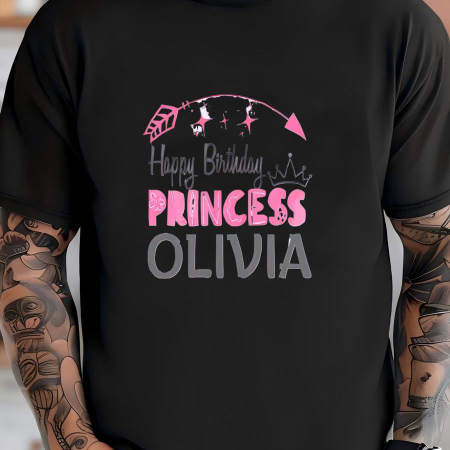 Custom Dad Mom Sister Brother Of The Birthday Girl Shirt, Birthday Princess Shirt, Birthday Family Shirts,family Birthday Tee,birthday Party T-shirt