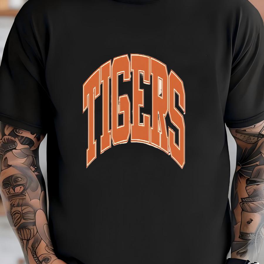 Tigers Kids Football Shirt, Youth Game Day Tee, Tigers Football Apparel, Tigers Toddler Shirt, Tigers Kids Tee, Football Shirt, Fan Gift T-shirt