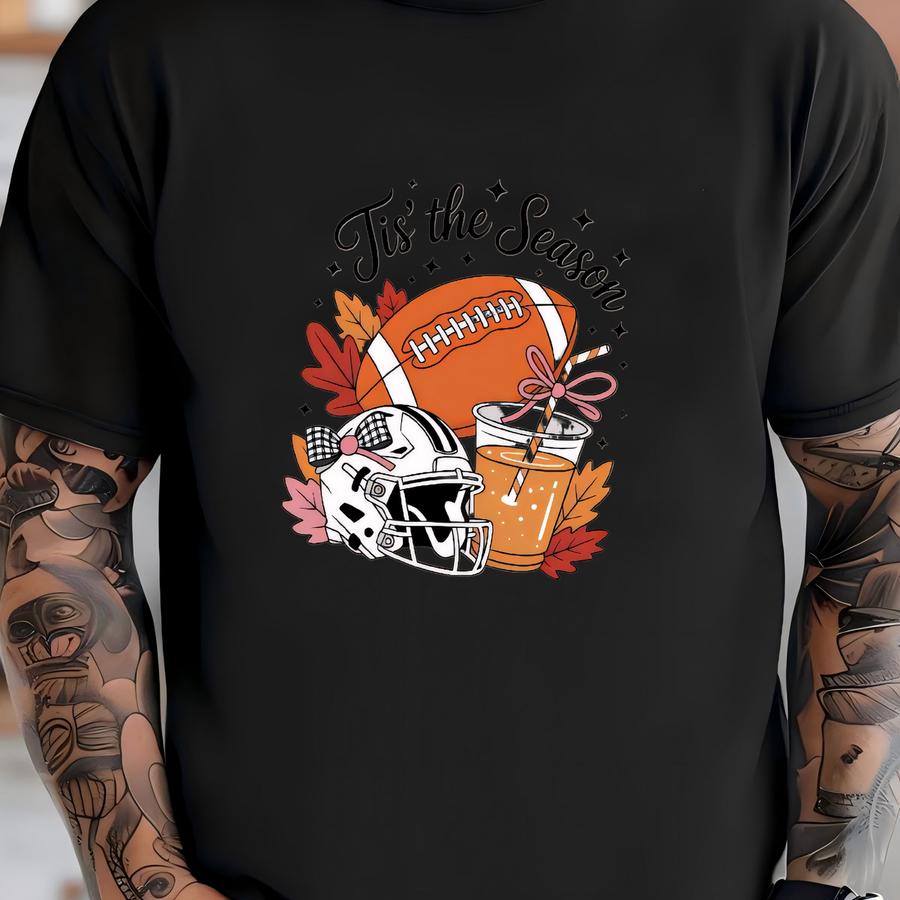 Tis The Season Sweatshirt: Fall Pumpkin Football Tee T-shirt