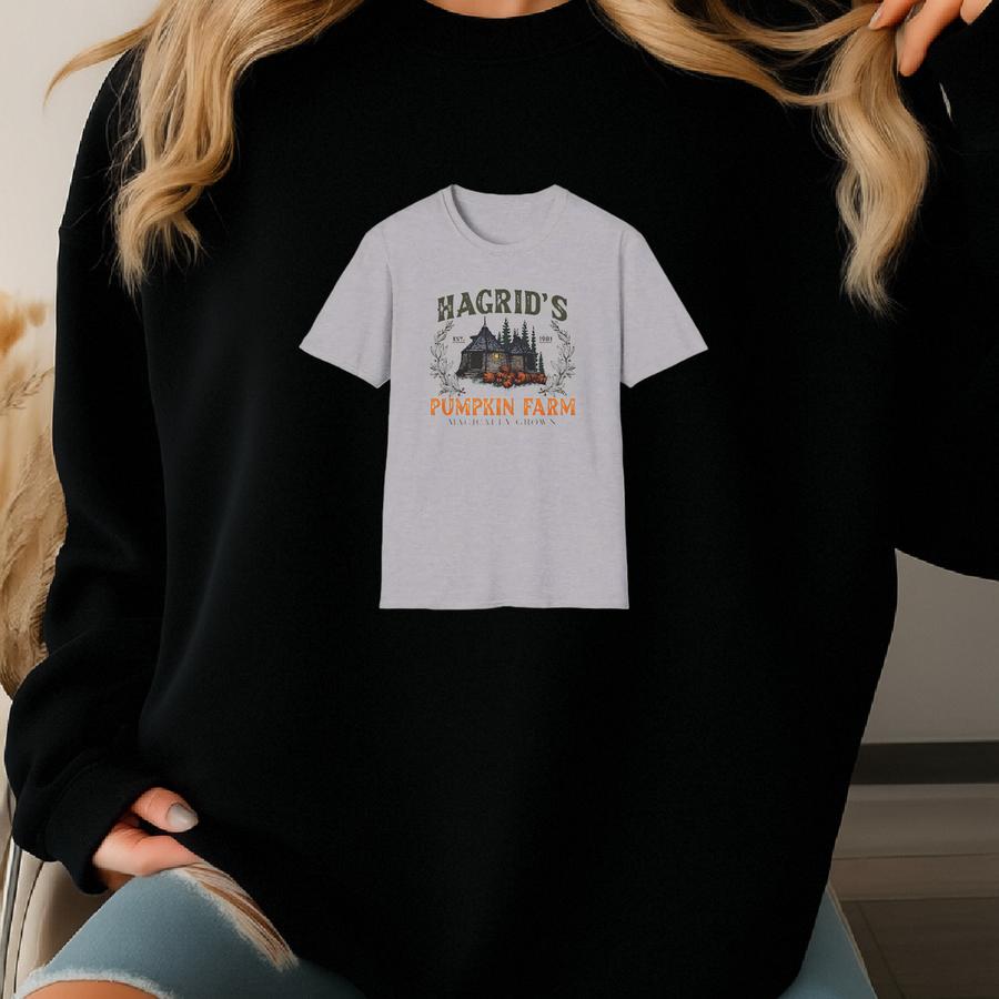 Hagrid's Pumpkin Farm Tee, Harry Potter Shirt, Halloween Costume, Wizard Movie Fan, Cosplay Outfit, Magical Theme Tshirt Sweatshirt