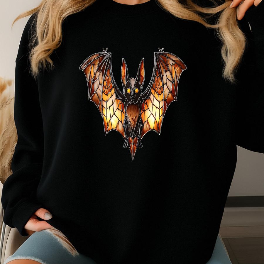 Custom Halloween Bat Acrylic Suncatcher, Hanging Bat Ornament, Spooky Bat Decoration, Gothic Bat Hanging, Bat Lovers, Spooky Decor Sweatshirt