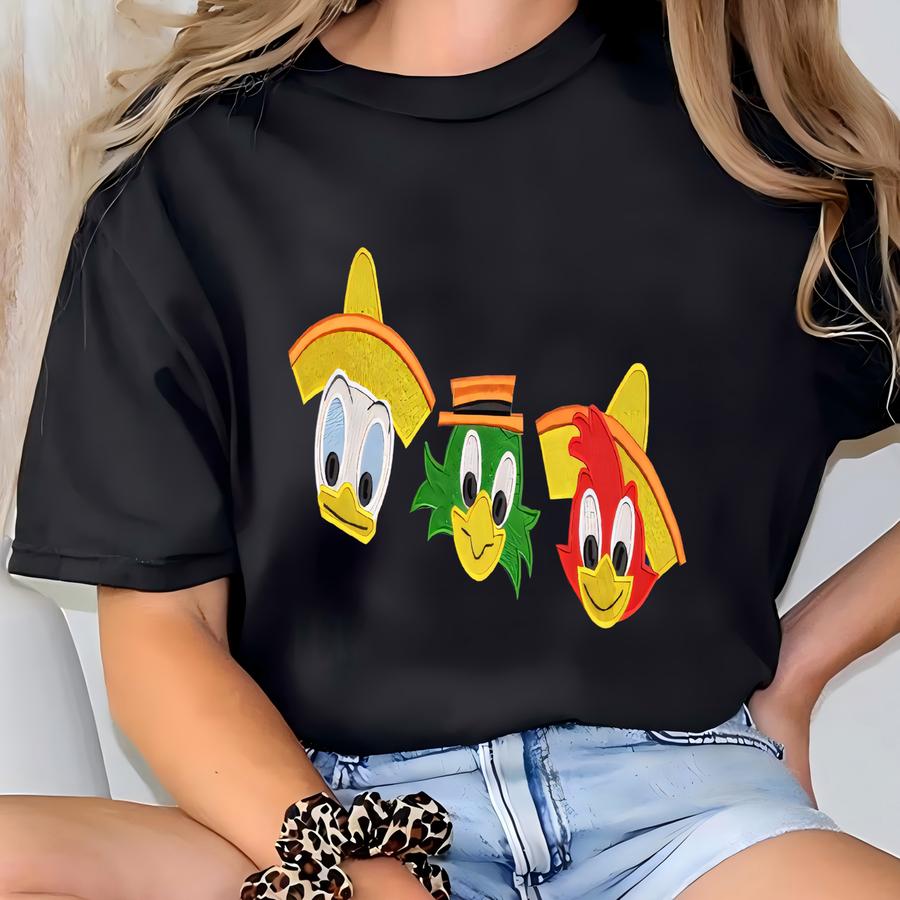 Epcot Mexico Sweatshirt: 3 Caballeros Ducks T-shirt