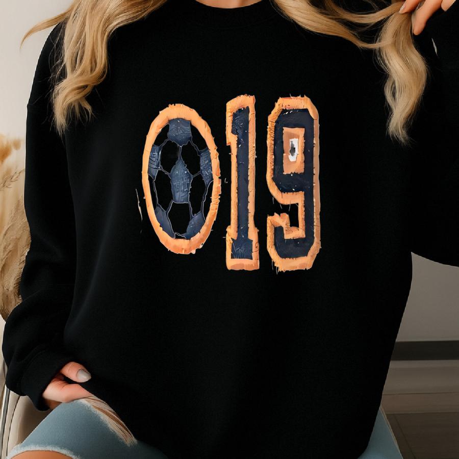 Women's Soccer Beanie Fall Winter Hat Cap, Player Team Jersey Number Pom Optional Sweatshirt