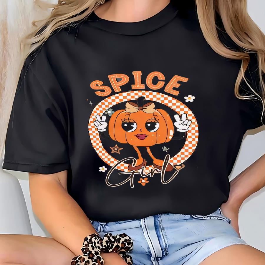 Spice Girl Pumpkin Hoodie: Fall Fashion T-shirt