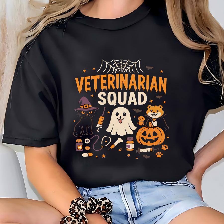 Veterinary Halloween Hoodie: Pet Skeleton Tee, Vet Tech Gift T-shirt