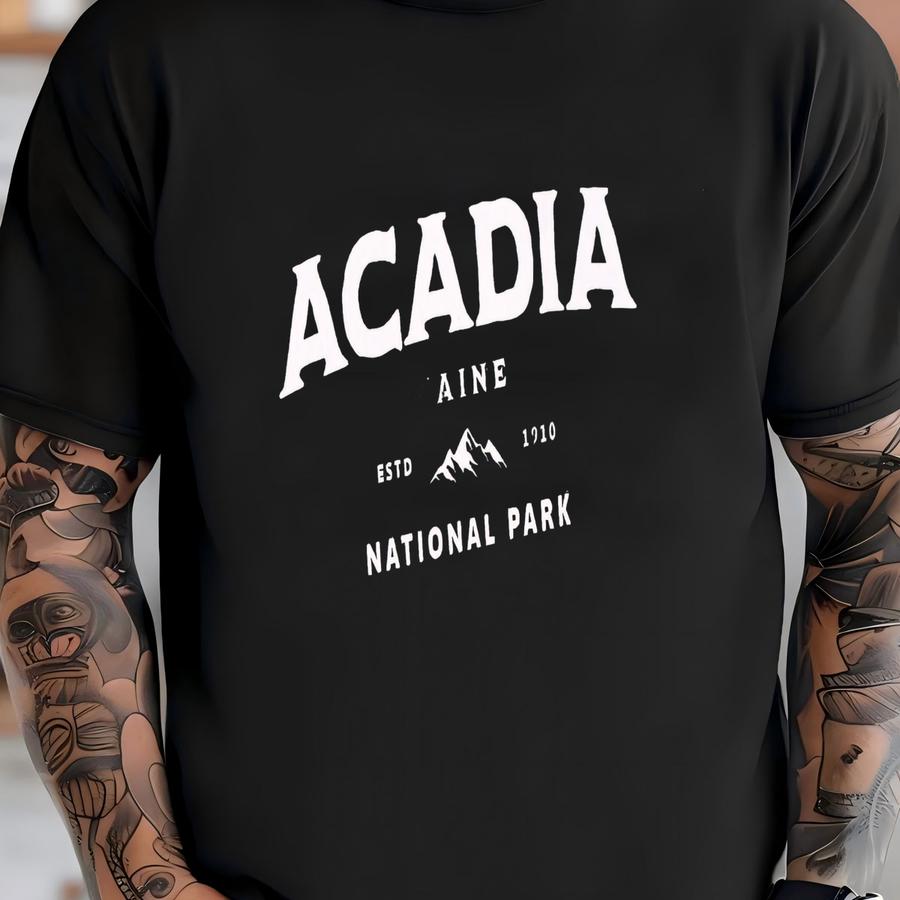 Acadia National Park Shirt - Vintage Hiking - Camping Shirt T-shirt