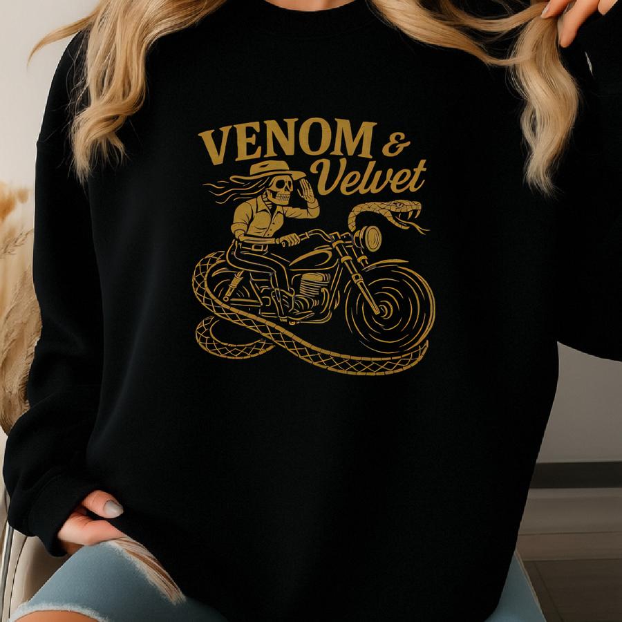 Motorcycle Western Cowgirl Shirt, Western Shirt, Western Graphic Tee, Rodeo Shirt, Cowgirl Aesthetic, Cowgirl Shirt, Gift For Cowgirl Sweatshirt