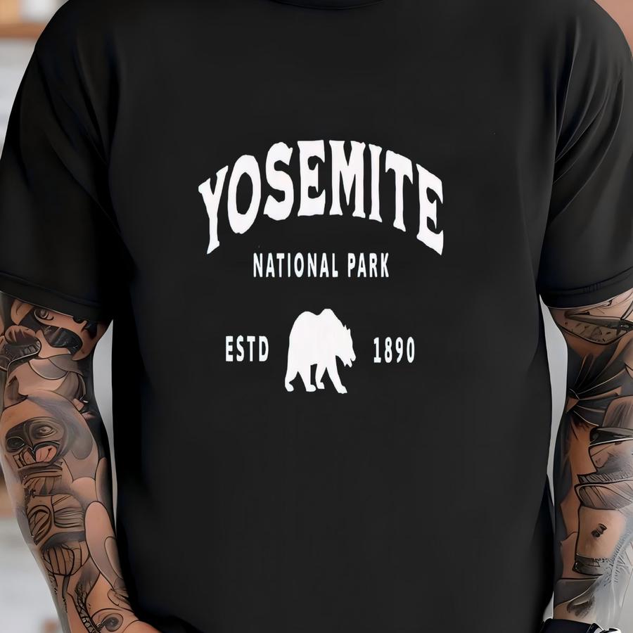 National Park Tee: Retro Bear Hiking Shirt T-shirt