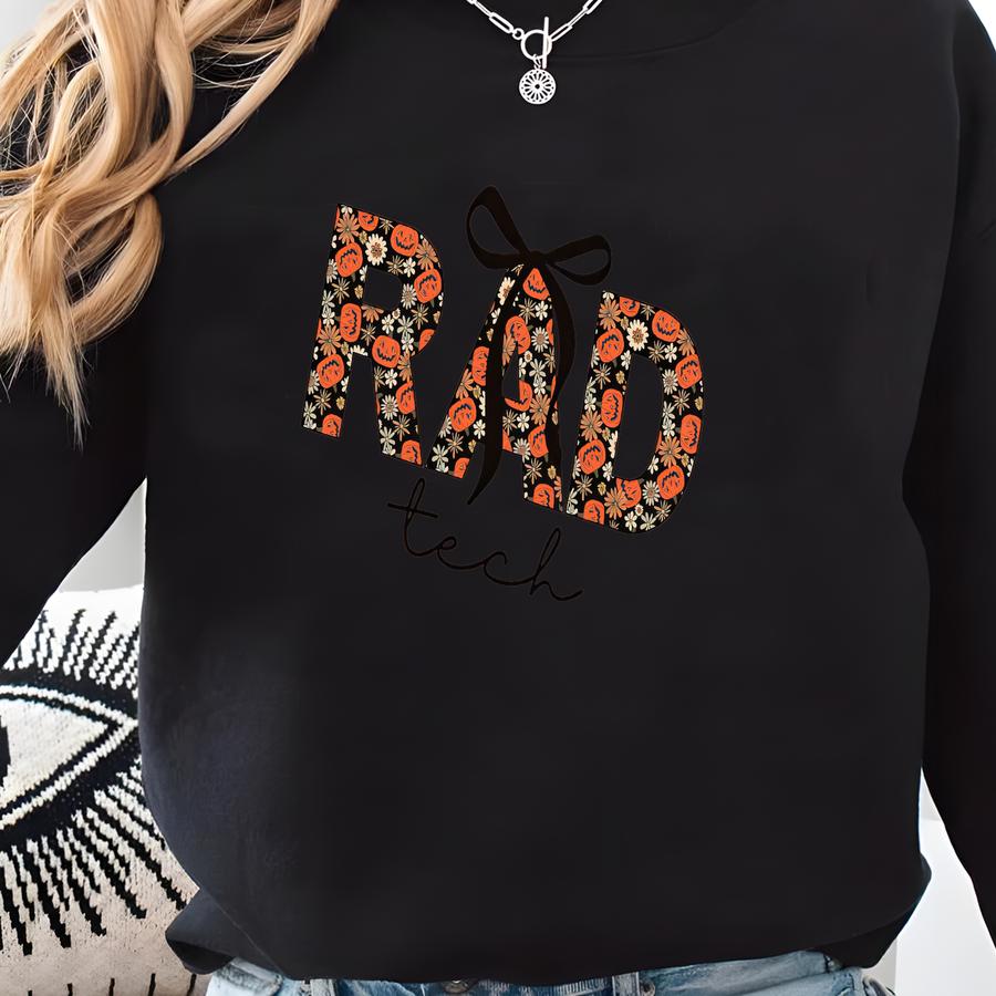 Rad Tech Pumpkin Shirt: Radiology Halloween T-shirt Sweatshirt